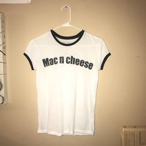 Black and White Mighty Fine ‘Mac N Cheese’ T-shirt